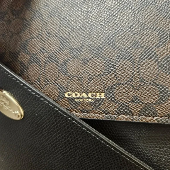 Coach Black and Brown Crossbody Bag / pouch. - Picture 5 of 10